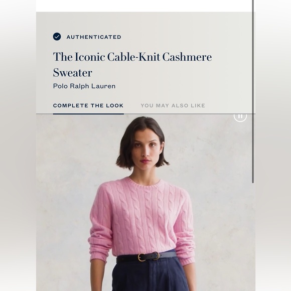 💥 SOLD💥 750$ - THE POLO RALPH LAUREN ICONIC CASHMERE SWEATER - Large - Picture 9 of 12